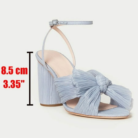 

Lapolaka Fashion Sexy High Heels Elegant Trendy Flroal Block High Heels Ankle Strap Big Size Summer Party Sandals Women Shoes