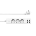 thumbnail image 3 of 1PC Socket Plug A 4x 3-Way Connection And Multi-Socket 2.3 1.7 M With USB Port Cable Board Extension Power Small Appliances White, 3 of 8
