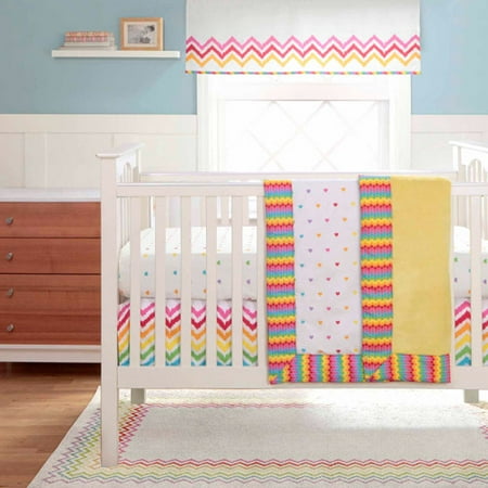 Migi Rainbow Crib Set 3 Piece Walmart Com