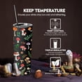 thumbnail image 2 of Mushroom Tumbler with Lid and Straw, Mushroom Lovers Gifts for Women, 20 OZ Mushroom Coffee Tumbler Mug Cup for Women,Mushroom Stuff/Accessories, 2 of 5