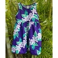 thumbnail image 2 of Hawaii Flower Print Girl's Purple Dresses,  Hand Made in Hawaii, Kids Size 10, 2 of 2