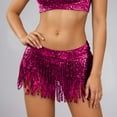 thumbnail image 2 of SRZYMJ Belly Dance Scarf Sequin Tassel Skirt Wrap Sparkly Rave for Women, 2 of 5