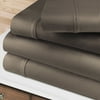 Superior 400-Thread Count Egyptian Cotton Deep Pocket Sheet Set Of 3 Pieces, Twin, Grey