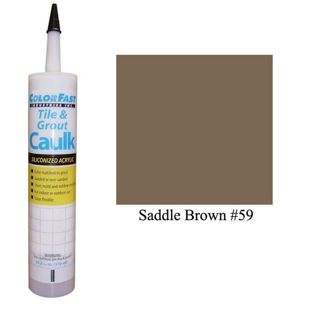 ColorFast Latex Colored Caulk CBP Color Line Saddle Brown Sanded