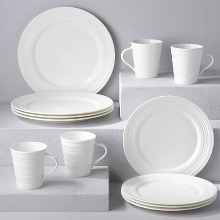 Lenox Tin Can Alley 4 Degrees 12-Piece Dinnerware Set, Service for 4