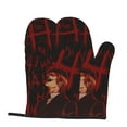 thumbnail image 3 of Death Note Oven Mitts Scald-Proof Gloves Heat Resistant Oven Gloves Perfect For Bbq, Baking, Cooking, Grilling, 3 of 9