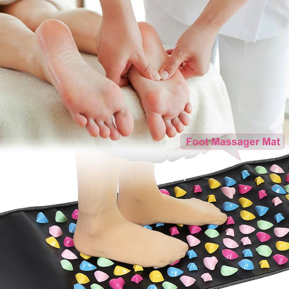 Knifun  Reflexology Stone Foot Accupoints Masssae Mat Pain Relief Feet Walk Massager Health Care, Reflexology Foot Massager Mat,Foot Massager