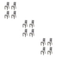 thumbnail image 2 of Wweixi 4pack/lot Stylish Chair Covers For Dining - Transform Dining Room With Ease Durable Cover For Dining light gray 3Set, 2 of 6