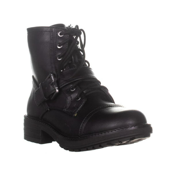 Esprit - Womens ESPIRIT Macie Lace Up Combat Boots, Black, 6 US ...