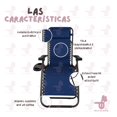 thumbnail image 4 of Camastro Gravedad Cero Azul Plegable Reclinable Exterior, 4 of 5