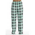 thumbnail image 3 of Just Love Buffalo Plaid Plush Pajama Pant (Buffalo Plaid Mint / Charcoal, Medium), 3 of 3