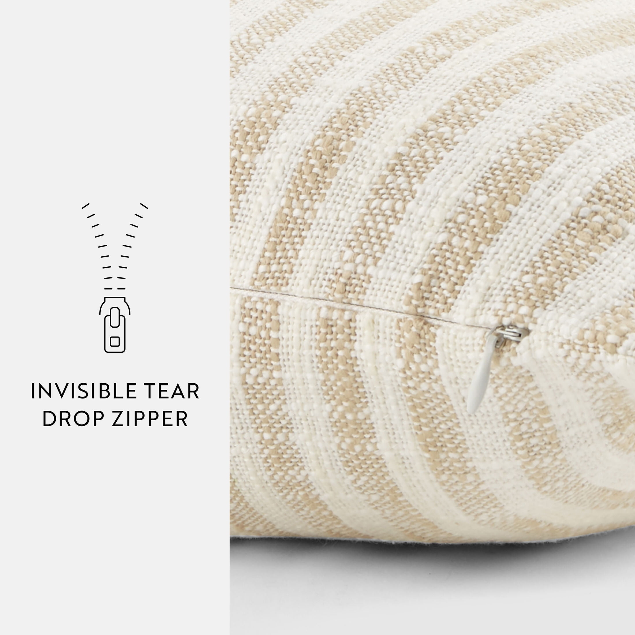 Noble Linens Yarn-Dyed Cotton Decor Throw Pillow in Bengal Stripe Pattern
