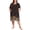 BlackFlower, variant on Nightgowns for Women Plus Size Print V Neck House Dress with Pockets