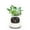White, variant on Interactive Plant Pot - maintenance plant assistant, Smart Planter with Time & Temperature Display, Expressive Animations (Green)