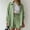 Green, variant on CHUOU Fashion Set Womens Shorts Set Long Sleeve Shirt Suit Shorts Two Piece Set Basic Shirt Top And Shorts Set