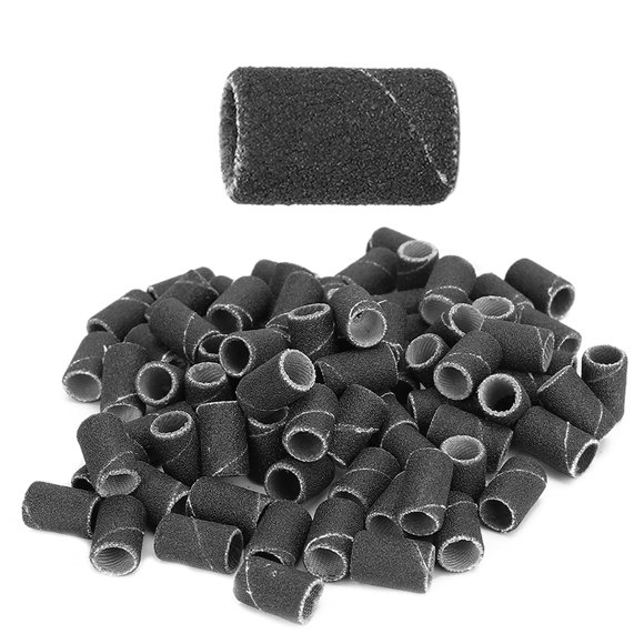Bandes de Ponçage pour Art des Ongles Manucure, 240 Surfaces de Grains 100 Pcs Bandes de Ponçage pour Art des Ongles Manucure Pédicure Accessoires pour Perceuse à Ongles (HQ-14 Noir 240)