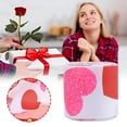 thumbnail image 3 of Danhjin Valentines Day Ribbon Wrapping Tape Valentines Day Ribbon Heart Handitechnology Ribbon Polyester Wired Ribbon Wrapping Ribbon Valentines Wreath Bow for Holiday Decoration, 3 of 5