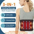 thumbnail image 6 of HONGJING Massage Back Brace for Lower Back Pain Relief,  Heated Support Belt for Relieving Pain from Herniated Disc, Scoliosis, Sciatica (L), 6 of 8