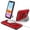 Red, variant on Allytechgroup Militargy Grade Shockproof Case for Apple iPhone 12, Magnetic Cover Compatible with Magsafe & Car Mount Ring Kickstand Bumper Case for Women Men, Black