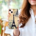 thumbnail image 3 of COMIO iPhone 14 Vintage France Love Eiffel Tower Paris Graphic Francophile Case, 3 of 4