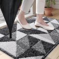 thumbnail image 2 of Buganda Indoor Door Mat, Non Slip Absorbent Resist Dirt Entrance Mat, Black, 24"x 36", 2 of 7