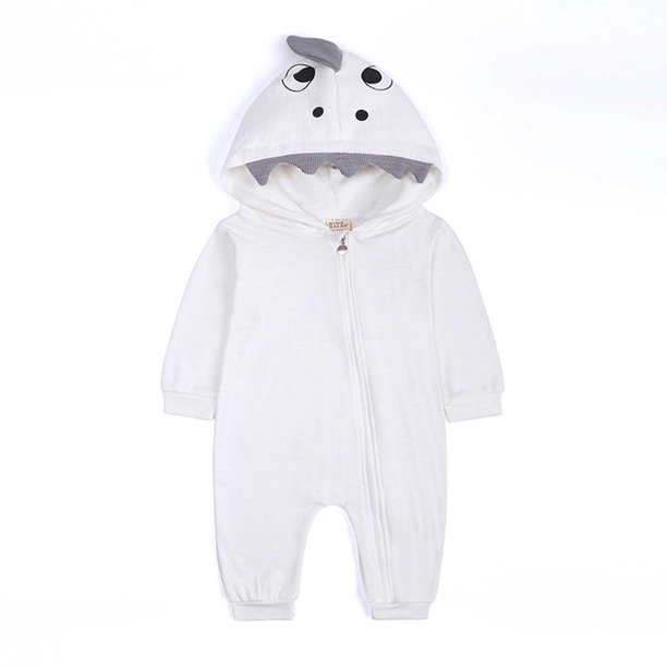 Penkiiy Toddler Baby Girl Boy Long Sleeved Hooded Jumpsuit Romper Suit