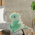 thumbnail image 4 of 2 piezas de peluche de dinosaurio de dibujos animados para niños, almohada de peluche verde, 4 of 9