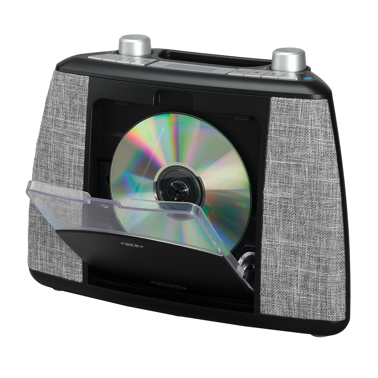 Jensen CD-565BK Portable Bluetooth CD Music System