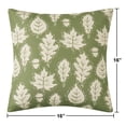 thumbnail image 3 of Mainstays 16" x 16" Reversible Decorative Outdoor Throw Pillow, Green Fall Leaf, 3 of 9