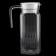 thumbnail image 2 of Bebedero acrílico para Bebidas, Jarra con Tapa y asa, Jugo de Rayas acanaladas Botella Cristalería Drinkware Dispensador de Agua Helada para Bar en casa (800 ml) Cocina Fugacal NO, 2 of 7