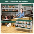 thumbnail image 4 of Yeshouse Nido para gallinas de 6, 8 y 10 agujeros, de acero galvanizado inoxidable, para gallinas, fácil de recoger y limpiar, 4 of 7