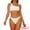 White, variant on DARING DIVA Women's One Shoulder Bikini Sets Swimwear Bathing Suits S White