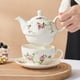 thumbnail image 2 of Juego de Té de Porcelana YONGSHENG Tetera y Taza Floral Flores de Ratán, 2 of 5