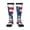 2 Black-1, variant on bass fish with the USA flag Sport Knee High Socks Soccer Socks Calf Compression Athletic Socks for Men and Women