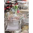 thumbnail image 5 of Outdoor Tablecloth with Umbrella Hole for Patio/Picnic/Party/Camping, Brown Turtle Coastal Waterproof Table Cloth Round Cover Washable, Vintage Nautical Summer Beach Coral Octopus (Dia 54"), 5 of 8