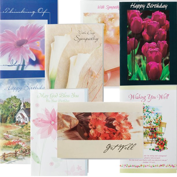 Christian All Occasion Cards Value Pack of 24