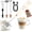 Dynamic Cream & Gold, variant on Rechargeable Milk Frother Handheld - Frother Wand, Drink Mixer, Electric Whisk Frother, for Cappuccinos, Matcha & Protein Powder - Ultra Metal 3 Whisk, 1800mAh Black