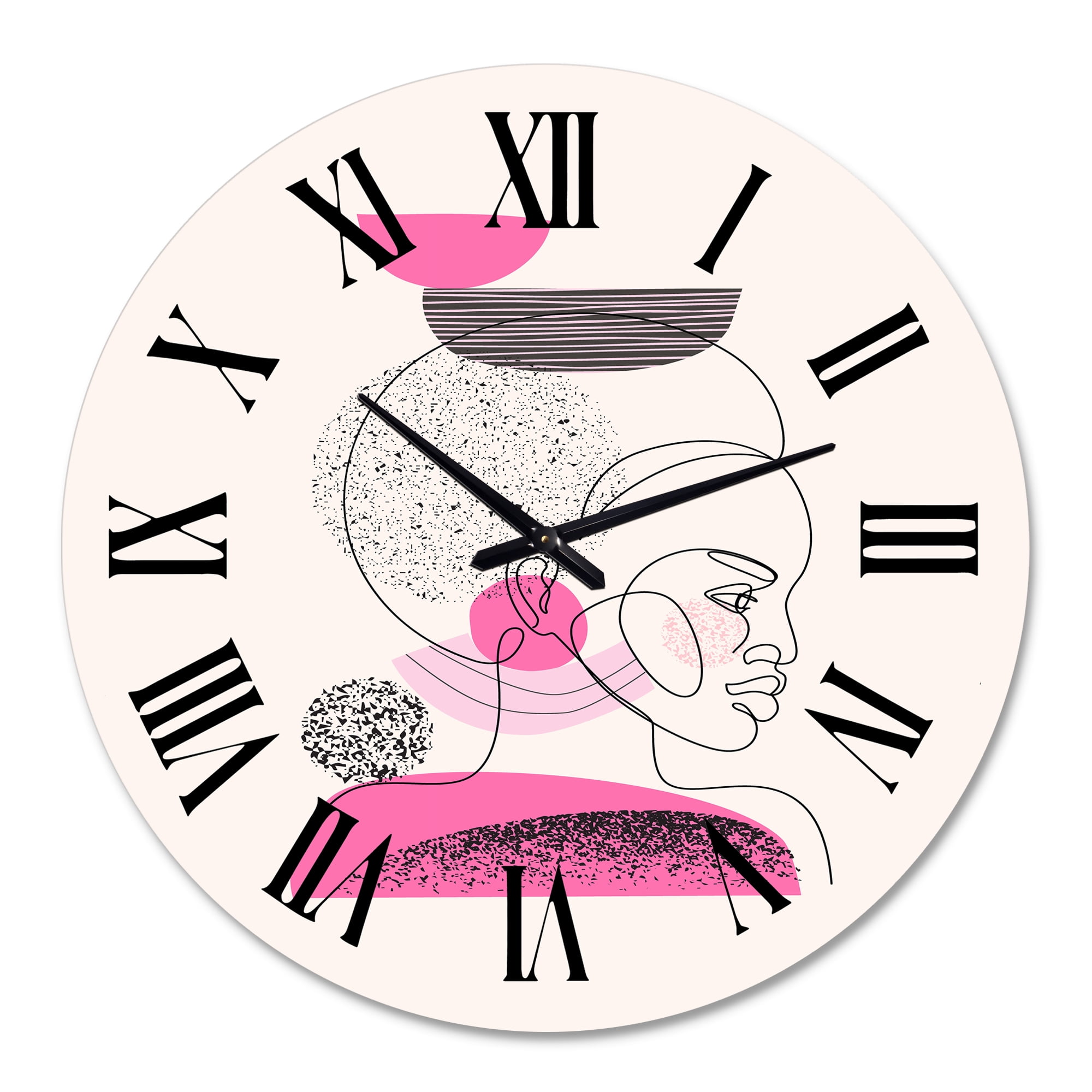 Designart 1 in Modern,Contemporary Wall Clock