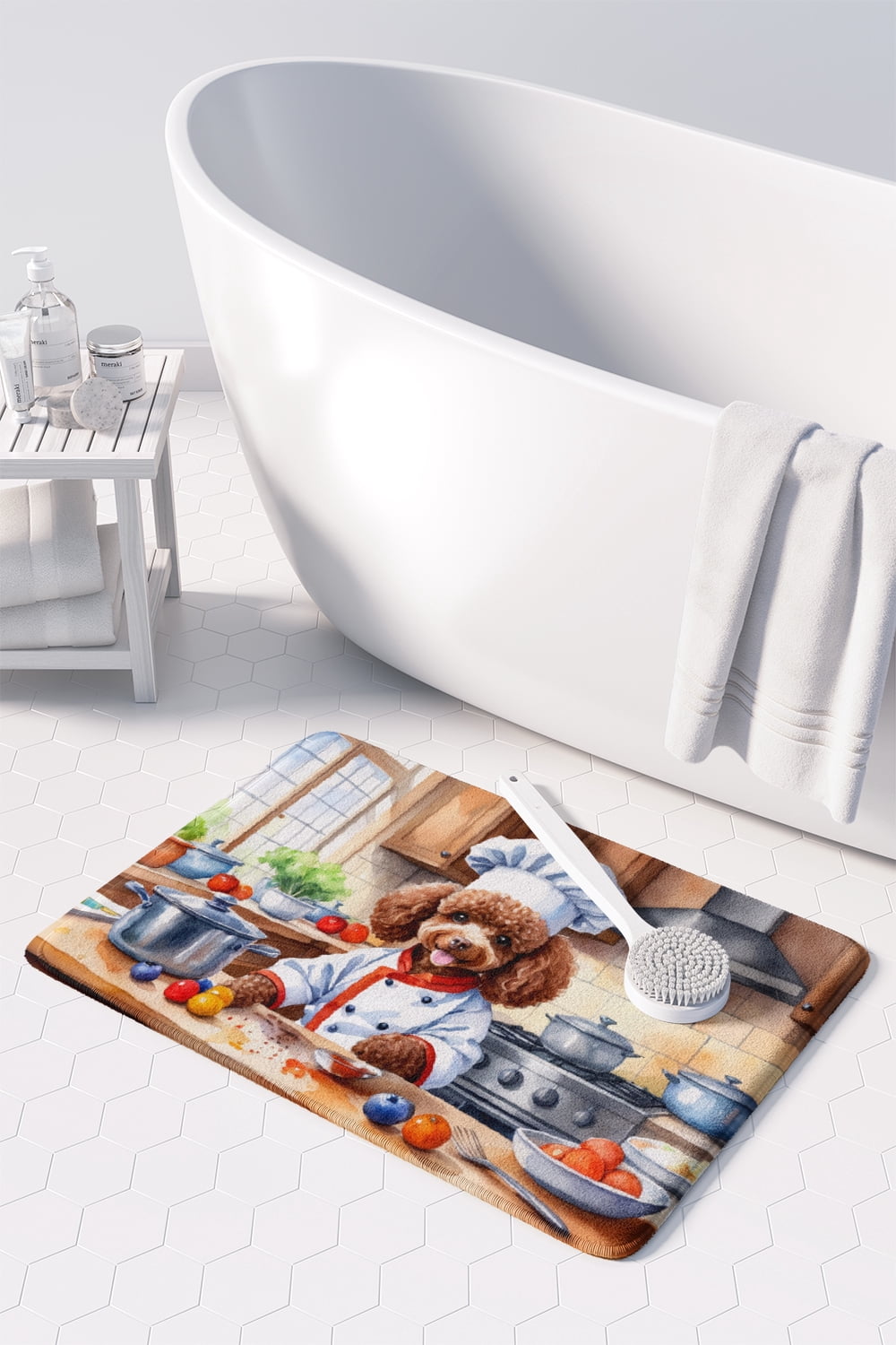Yorkie Yorkshire Terrier The Chef Memory Foam Kitchen Mat