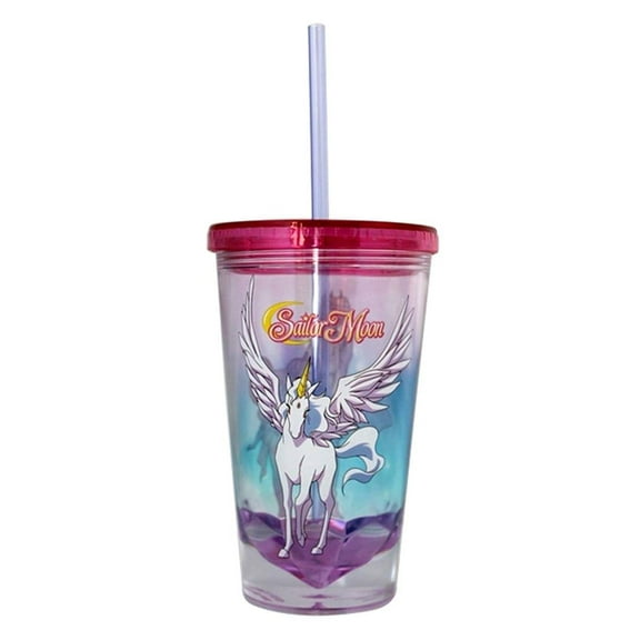 Sailor Moon Pegasus Diamond Bottom 16oz Carnival Cup w/ Straw & Lid