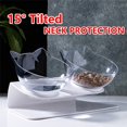 thumbnail image 1 of Newest Non-Slip Double Cat Bowl Pet Water Food Feed Dog Bowls Pet Bowl With Inclination Stand Cats Feeder Feeding BowlSingle Blue He Qiyong unisex, 1 of 1