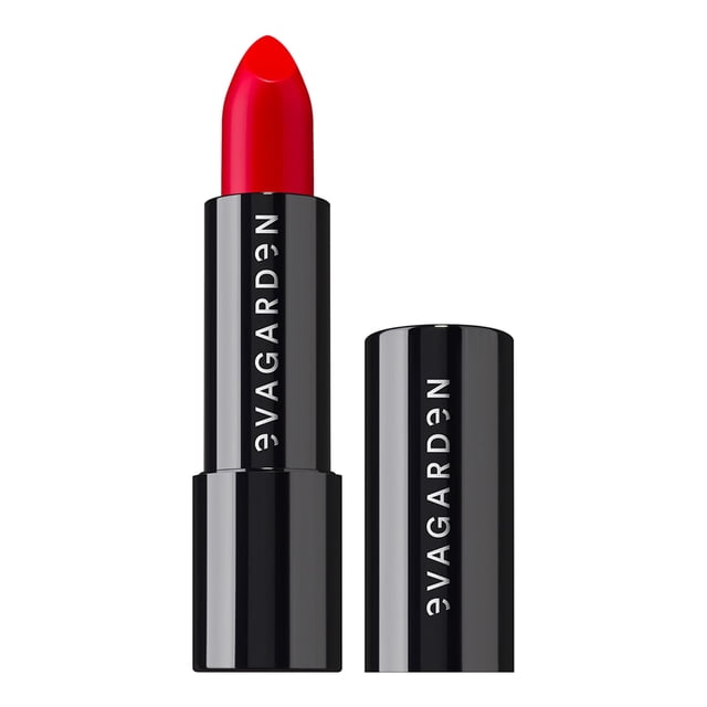 Lápiz labial elegante - 612 Flame Scarlet de Evagarden para mujeres - Lápiz labial de 0,10 oz