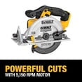 thumbnail image 4 of Sierra circular DEWALT 20V MAX DCS391B 460W con hoja de 6-1/2 pulgadas, 4 of 9