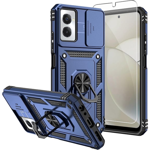 HCTian for Moto G Power 5G 2024 Case,with Screen Protectors and Camera Cover,[Military Grade] 16ft.Drop Tested Cover with Magnetic Kickstand Protective Case for Motorola G Power 5G 2024