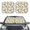 thumbnail image 2 of Kll Flying Bees1 Windshield Sun Shade 2-Piece Foldable Car Front Window Sunshade For Most Sedans Suv Truck - Auto Sun Blocker Visor Protector Blocks Max Uv Rays - Small, 2 of 7