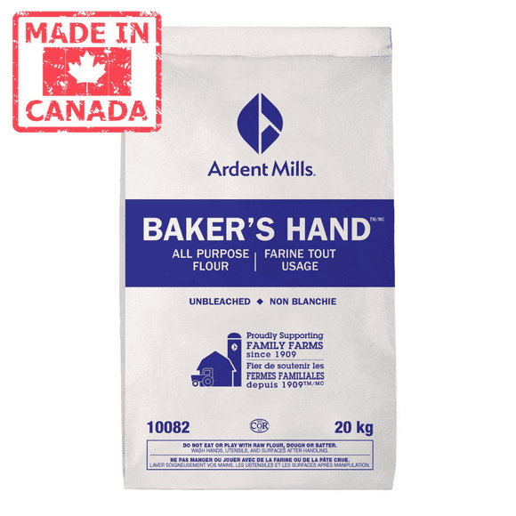 Ardent Mills Baker'S Hood Unbleached All Purpose Baking Flour, Bag | 20KG/Unit, 1 Unit/Case