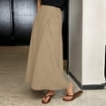 thumbnail image 2 of XIAOCHA Women's Wrap Tie-Waist Skirt Flowy Elegant Boho Casual Maxi Skirt, 2 of 4