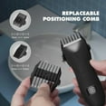 thumbnail image 2 of Showerproof Men Hair Trimmer Intimate Hair Trimmer Body Manscaping Hair Clipper Comfortable Replaceable Ceramic Blade Heads (BLACK), 2 of 6