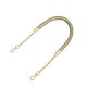 thumbnail image 2 of WORGEOUS Thicken PU cuero asas de bolso correa de cadena de metal hebilla de repuesto correa de banda para mujer bolso de señora DIY (dorado), 2 of 7