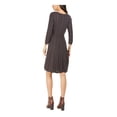 thumbnail image 2 of NINE WEST Womens Gray Cable-knit Pullover Sweater 3/4 Sleeve Scoop Neck Short Wear To Work A-Line Dress XL, 2 of 4